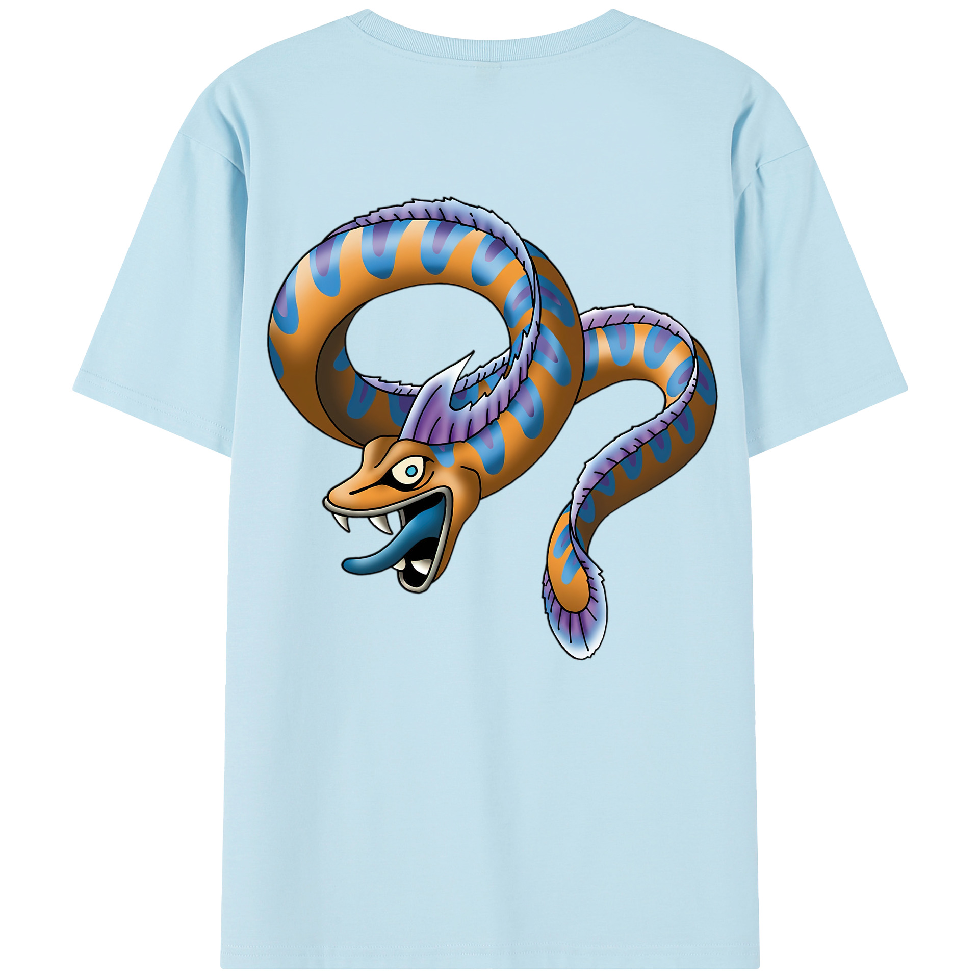 （画像用） ドラゴンクエスト Doragon Kuesuto Dragon Quest 綿100％半袖Tシャツ（背面プリント）
